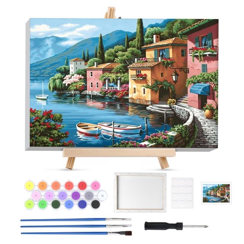 Paysage peinture numero - numero, enfant