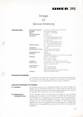 Service indications pour - pour, uher
