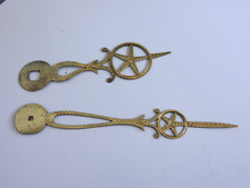pair of antique brass hands for Comtoise clock old CLOCK UHR pendulum