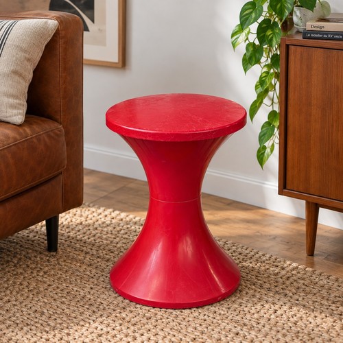 Tabouret tam - vintage, rouge