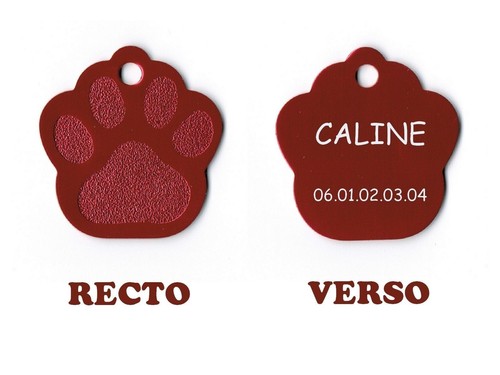 Medaille gravee chien chat - gravee,