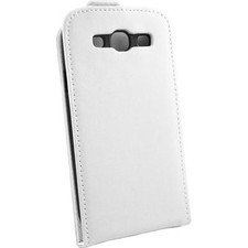 Etui Façon Vrai Cuir Blanc