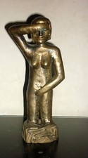 STATUE MODERNE EN  BRONZE ART CONTEMPORAIN FEMME NUE Pièce Unique