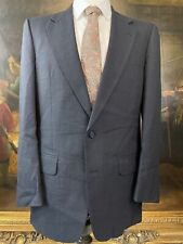 VTG Burberrys 38R USA MADE Charcoal Check 100% Wool Hopsack 2Btn Blazer Jacket
