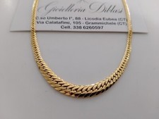 COLLIER Femme OR JAUNE 750/1000 18 Carats Modèle Ras Du Cou Maille Serpentine