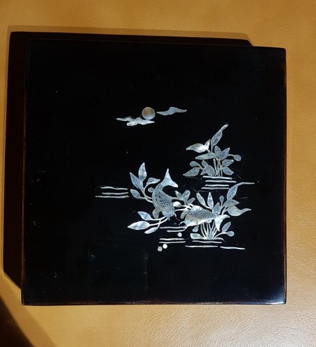 Boite ancienne laque - boite,