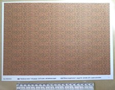 Papier autocollant  "Brique rouge/marron"   pour HO gauge-échelle 1:87-A4