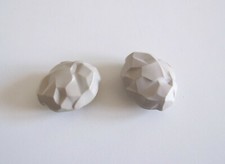 PLAYMOBIL (Q12102) CONSTRUCTION SITE - lot of 2 medium rock light gray 3318 4037 4041 4837 