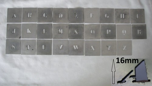Complet alphabet 16mm - complet,