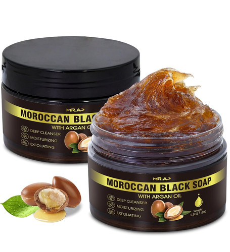 2pack moroccan black soap with - soap,