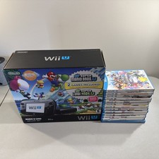 Nintendo Wii U Mario & Luigi Deluxe Set CIB - 13 Games - Matching Serials