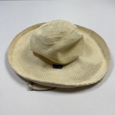 Wallaroo Hat Company Hat Wide Brim Victoria Womens One Size Beige Sun Outdoor UV