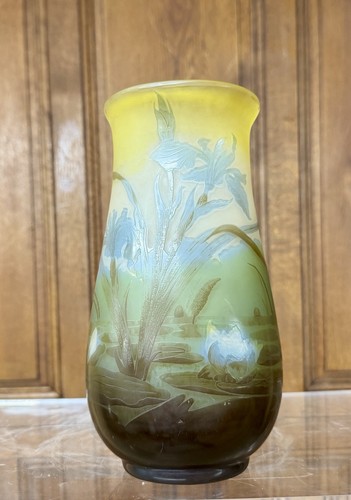 émile gallé vase - -, dÉcor