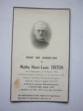 image mortuaire prêtre Creton