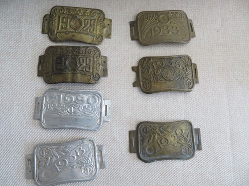 Lot plaques fiscales velo - lot, de