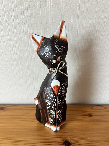 Figurine chat bois - en,