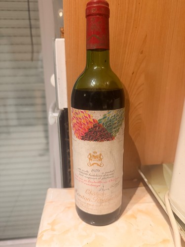 Bouteille vin mouton - de,