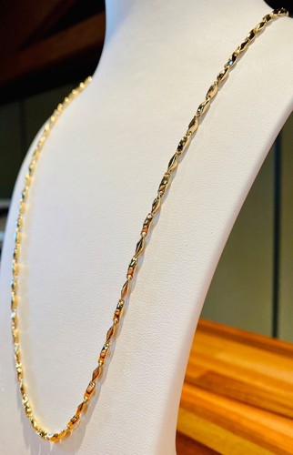 Collier jaune 18k - or,