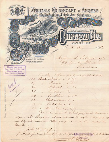 Angers facture cointreau - angers,