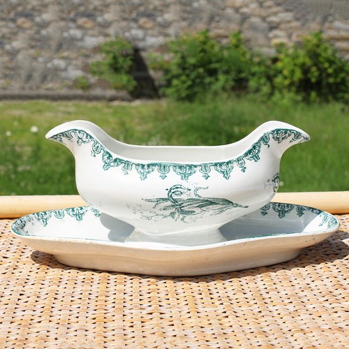 Ancienne saucière faïence - saucière, en
