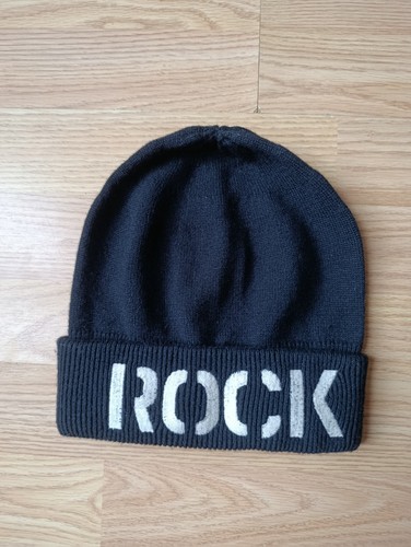 Bonnet noir broderie - , rock