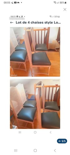 Lot chaises style louis - 4,