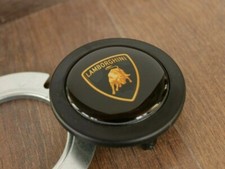 Horn Button fits For  LAMBORGHINI Badge Fits MOMO RAID Spaco NRG Steering Lambo
