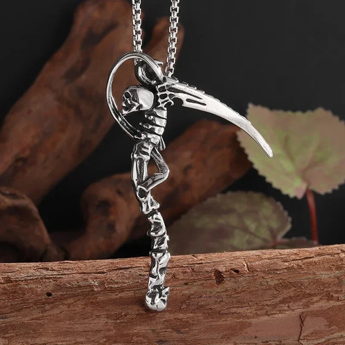 Pendentif gothique argenté - pendentif,