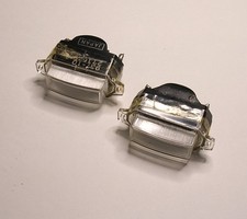 Pair of Vintage Miniature Japanese VU Meters - Tested