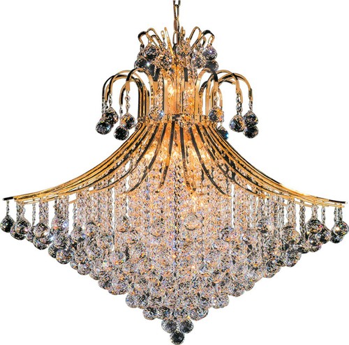 Crystal chandelier gold - chandelier,