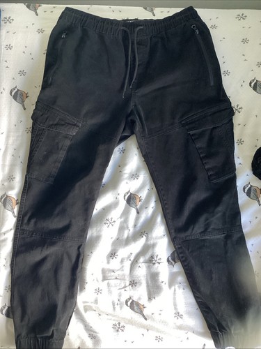 Pantalon cargo noir wxyz - cargo,