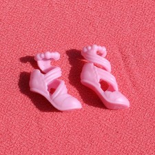 Pair of Mattel Barbie Doll Pink Dance Shoes / Slippers