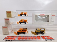 4x wiking H0 1:87 646 Modèle Communal Unimog Avec Chasse-Neige Mint + Box #