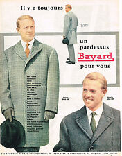 ADVERTISING 1960 BAYARD overcoats men