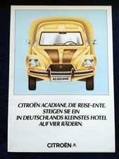 Citroen Acadiane The Journey Duck Brochure 9/1982