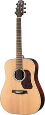 Walden D800EW Guitare Western Dreadnought Massif Laque Satinée Eq Sac