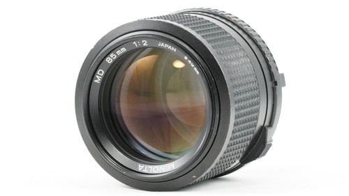 Objectif minolta rokkor 85 - md,