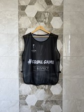 UEFA Europa League Training Players issue Black Bibs Vest Jersey #Equal Game