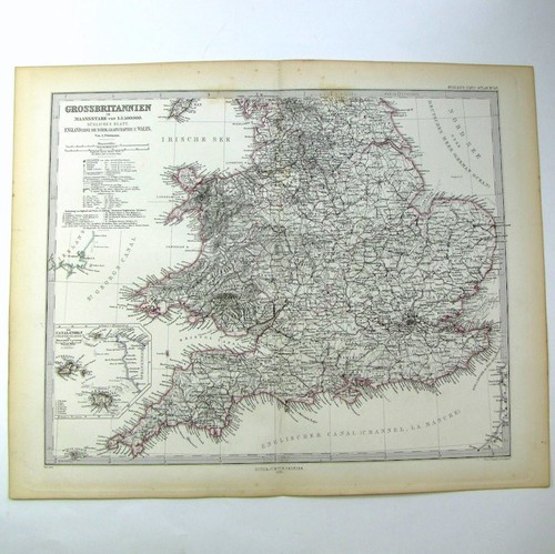 Carte map grossbritannien - carte,