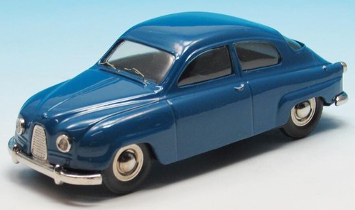 1961 saab bleu - saab, métal