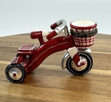 Porcelain Hinged Trinket Box Tricycle - Hard To Find!