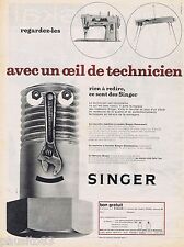 ADVERTISEMENT ADVERTISING 115 1961 SINGER sewing & knitting machine TECHNICAL