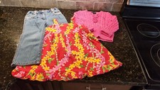 Polo Ralph Lauren Sweater 3t, Hanna Andersson Jeans Size 90 , be'be Tahiti Dress