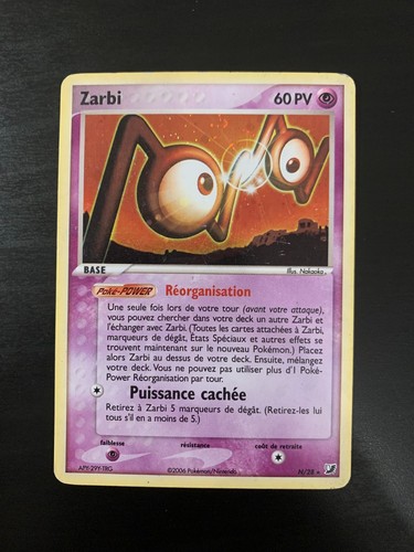 Carte pokémon zarbi - carte, n/28