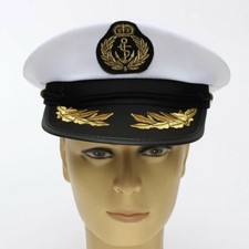 NOUVEAU Cadeau Adulte Unisexe Yacht Bateau Capitaine Marin Marine Chapeau Ancre