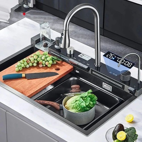 évier cuisine cascade en - cuisine,