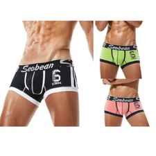 Multipack 3PCS Mens Boxer Shorts Briefs Underwear Bulge Pouch Panties Low Rise