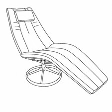 Homecrest Model #105 Siesta Chaise Lounge Cushion with Sunbrella Fabric