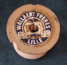 Bobine de fil coton blanc