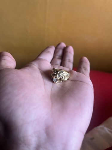 Bague lion carats rubis - ,
